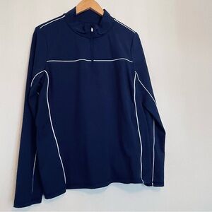 Vineyard Vines 1/4 Zip Women’s Performance Pullover XL Navy Blue‎